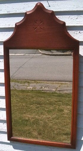 Irving Casson Carved Solid Maple Mirror