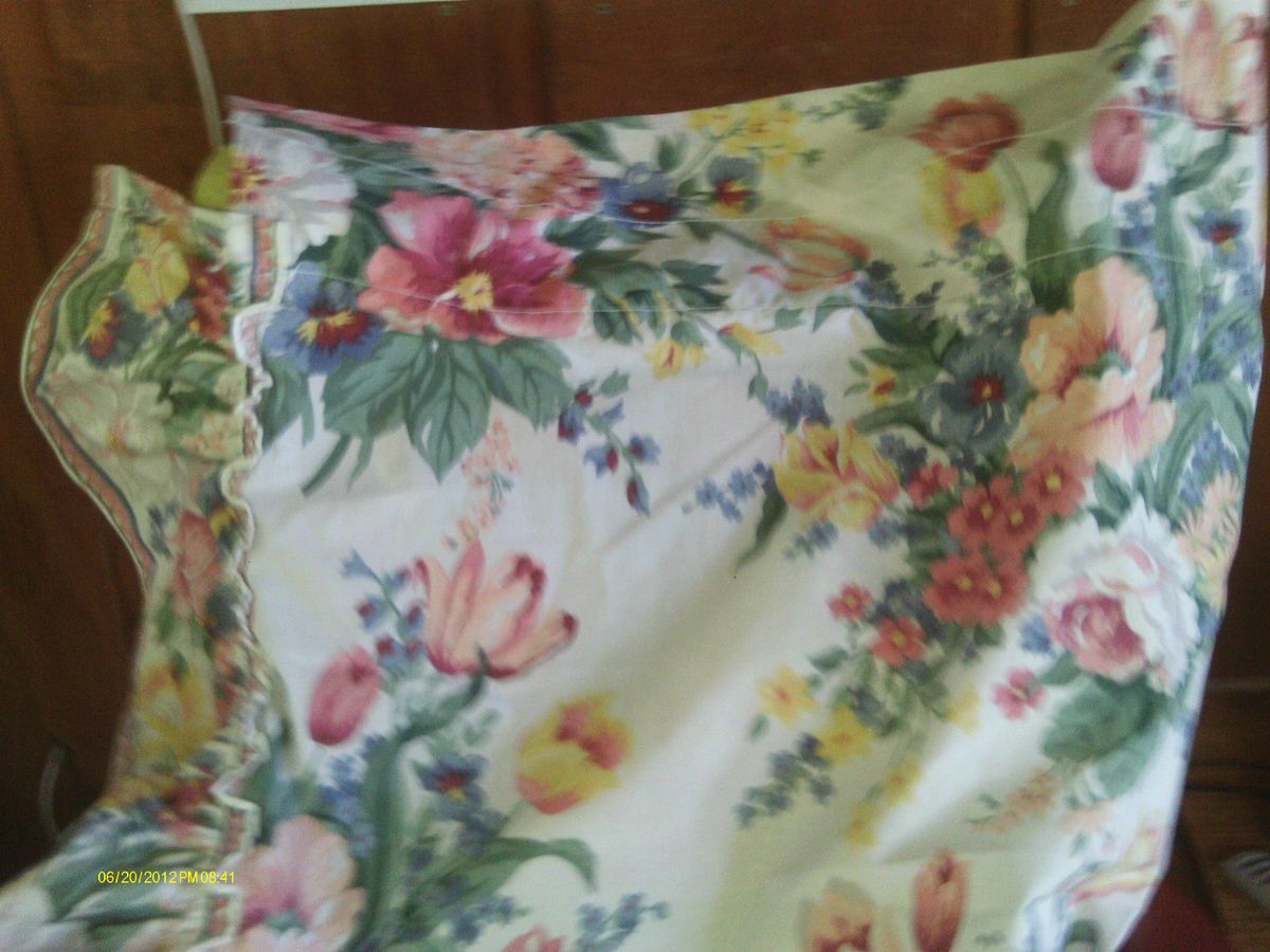 Martha Stewart Cottage chic curtain panel52 widex86 long 7 ruffle