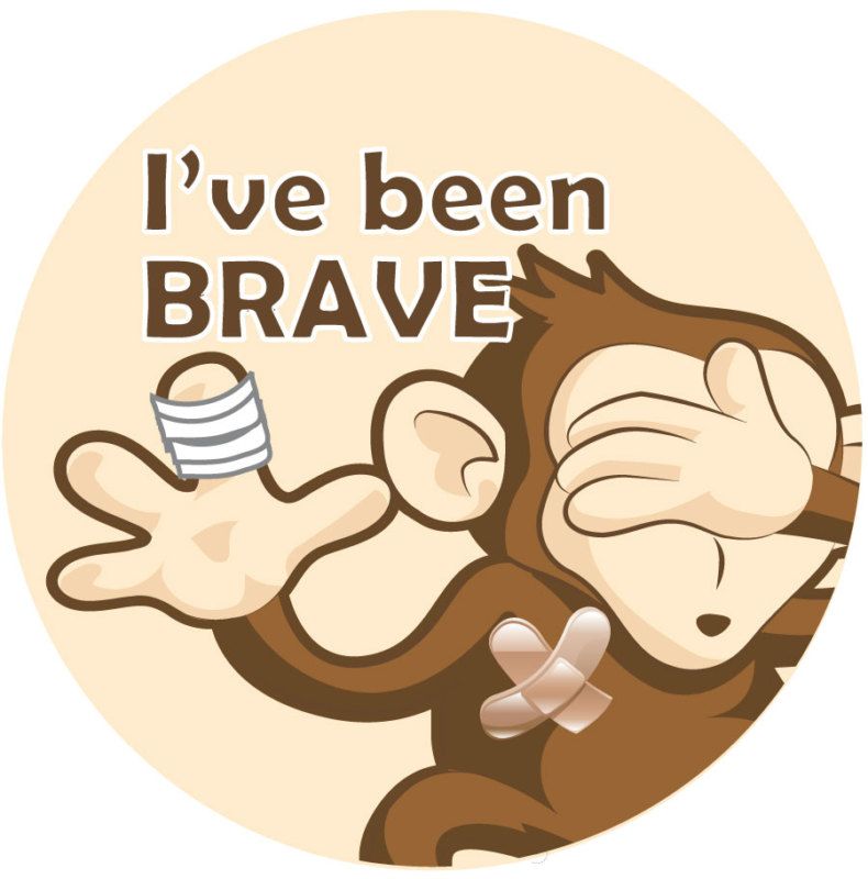 Ive been BRAVE Teachers Doctor Nurse Reward Stickers