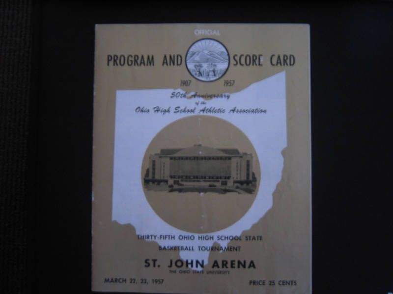Jerry Lucas 1957 High School State Basketball Program