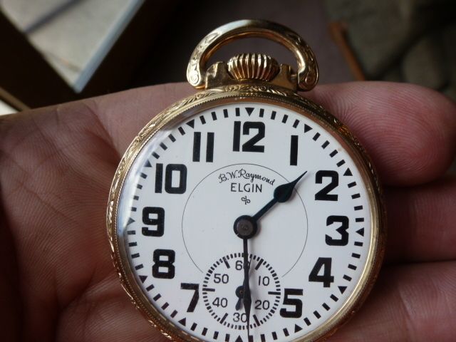 Elgin BW Raymond 19J Railroad Pocketwatch