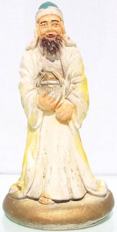 Miller Chalkware Nativity Wiseman Standing EX