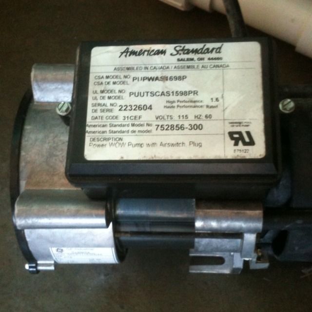 Jacuzzi Water Pump Motor Jet Circulation American Standard