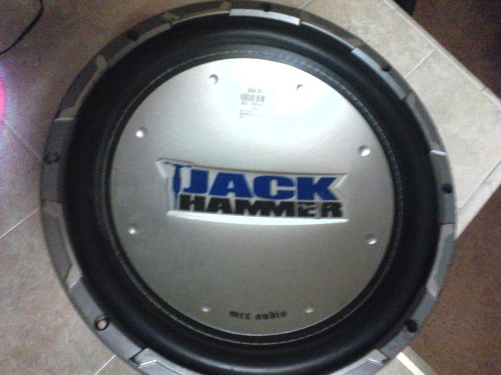 MTX Jackhammer JH4512 04 1 Way 12 Car Subwoofer