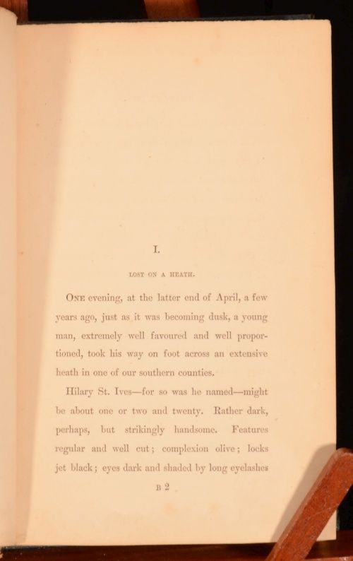 1870 3vol William Harrison Ainsworth Hilary St. Ives a Novel First In