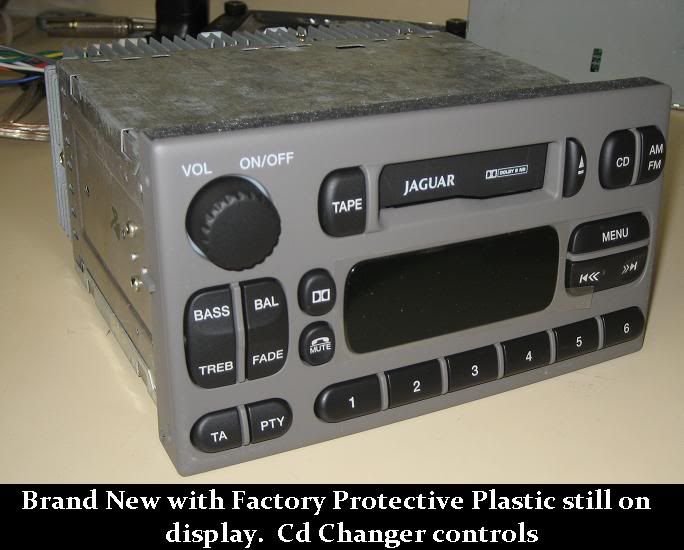 Jaguar s Type Cassette Player Tape Radio 00 01 02 03 CD