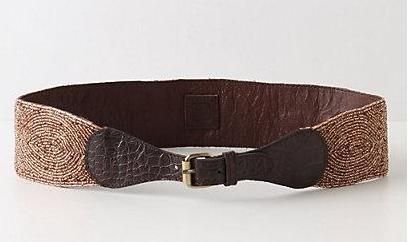 New Anthropologie Beaded Wink Belt Size S