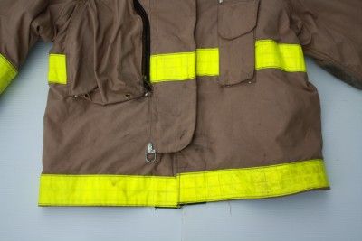 Janesville Firefighter Turnout Coat Size 54 x 32 x 27 1 2 Tan