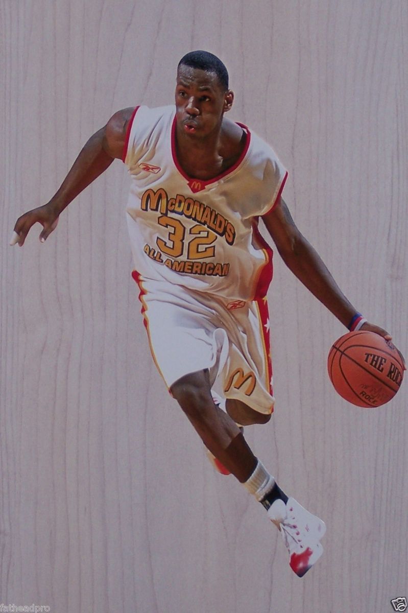 Lebron James Fathead McDonalds All American High School Wall Graphic