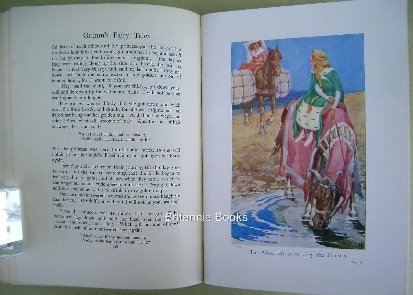 Grimms Fairy Tales Helen Stratton C 1948 Fine DJ