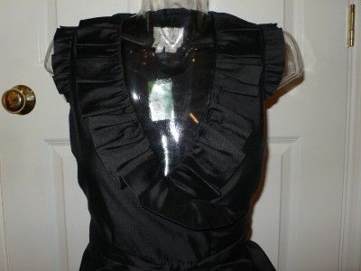 Kate Spade Black Essentials Aubrey Wrap Silk Dress 00