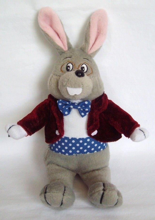 Village Mayor Clayton Grey Bunny Rabbit Plush 10