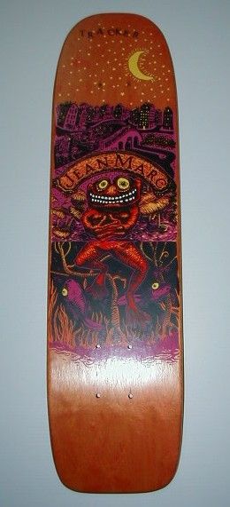 Vintage Tracker Skateboard Deck Jean Marc Bandit