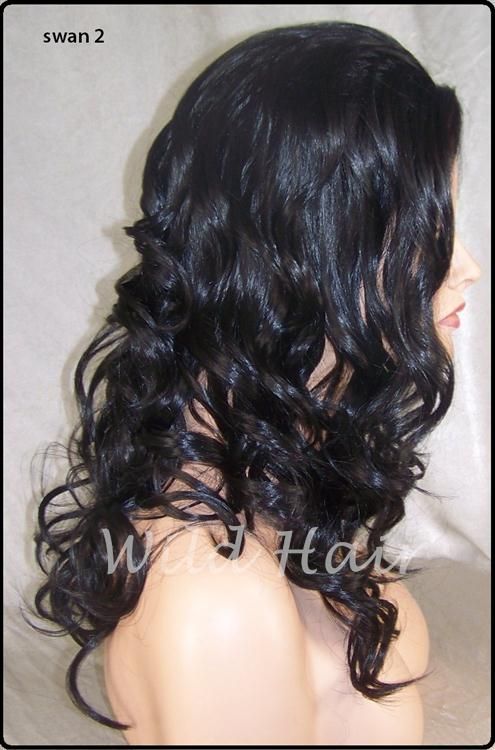 Dark Brown Lace Front Wig Heat OK Iron Safe Kanekalon Futura SWA2