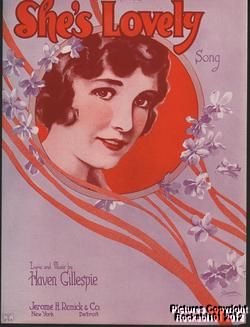 1922 Haven Gillespie Sheet Music She s Lovely
