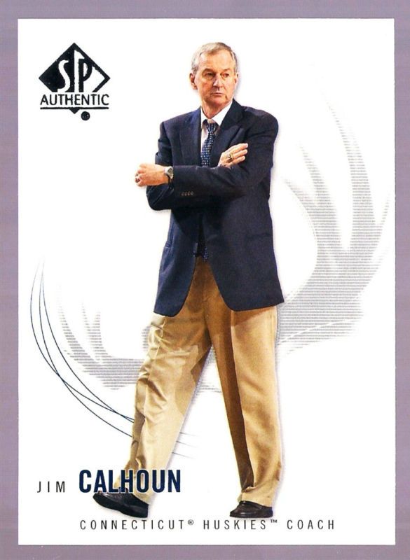 Coach Jim Calhoun UCONN Huskies 2010 UD SP 88