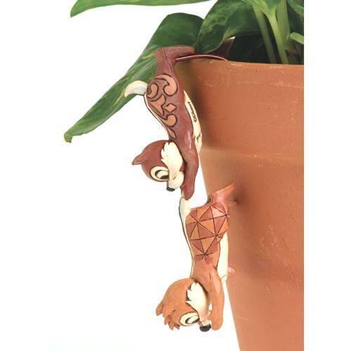 Jim Shore Chip and Dale Figurine Flower Pot Hanger