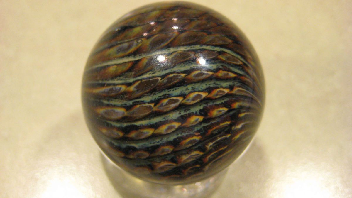 Jim Davis Peacock Marble 1 1 2 2000 Signed