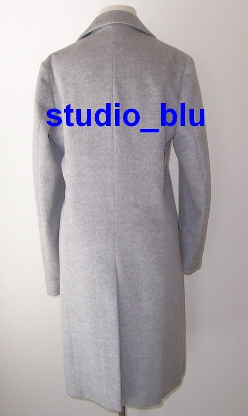 Jil Sander Grey Wool Angora Cashmere Button Coat 38 6