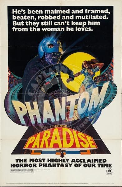  PARADISE , starring Paul Williams. William Finley and Jessica Harper