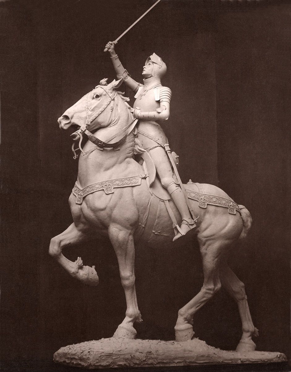 Joan of Arc Sculpture by Huntington New Haven Ct Sword Armor Photo