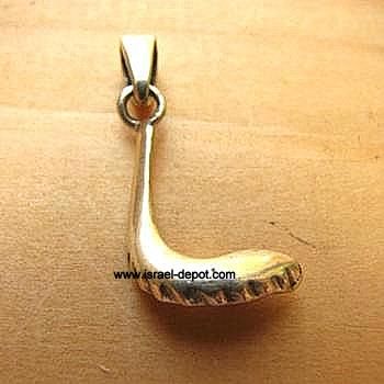 925 Silver Shofar Horn Kabbalah Pendant Charm Judaica