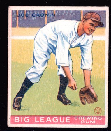 1933 Goudey 189 Joe Cronin Senators VG EX