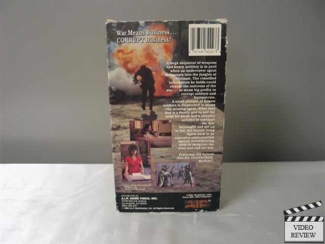 Operation War Zone VHS Joe Spinell 052749702233