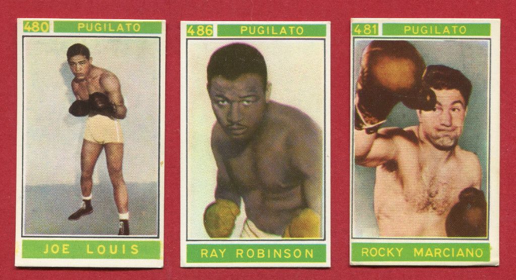1967 Joe Louis Rocky Marciano Sugar Ray Robinson Valida Backs Rarer