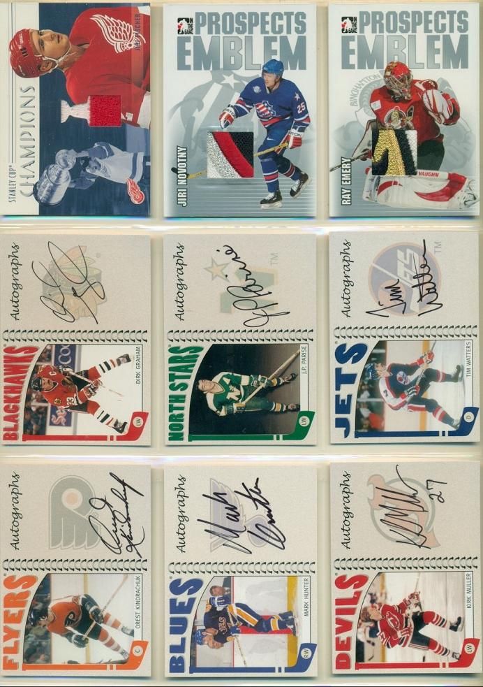 02 03 ITG Memorabilia Stanley Cup Champions Jiri Fischer