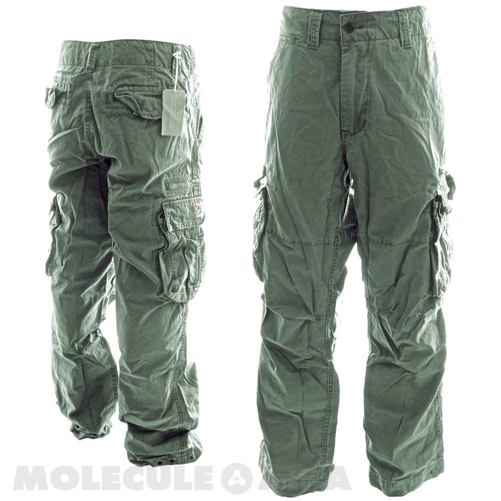 Molecule Sizeups 2XL 6XL Plus Size Plain Cotton Cargo Pants for Men