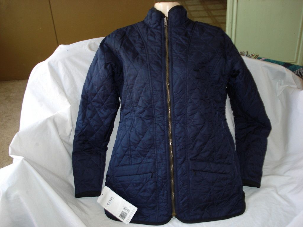 Jockey P2P Womens Reversible Quilted Jacket Blue Burgundy