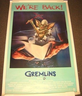   Original ROLLED Movie POSTER Joe Dante STRIPE Image Steven Spielberg