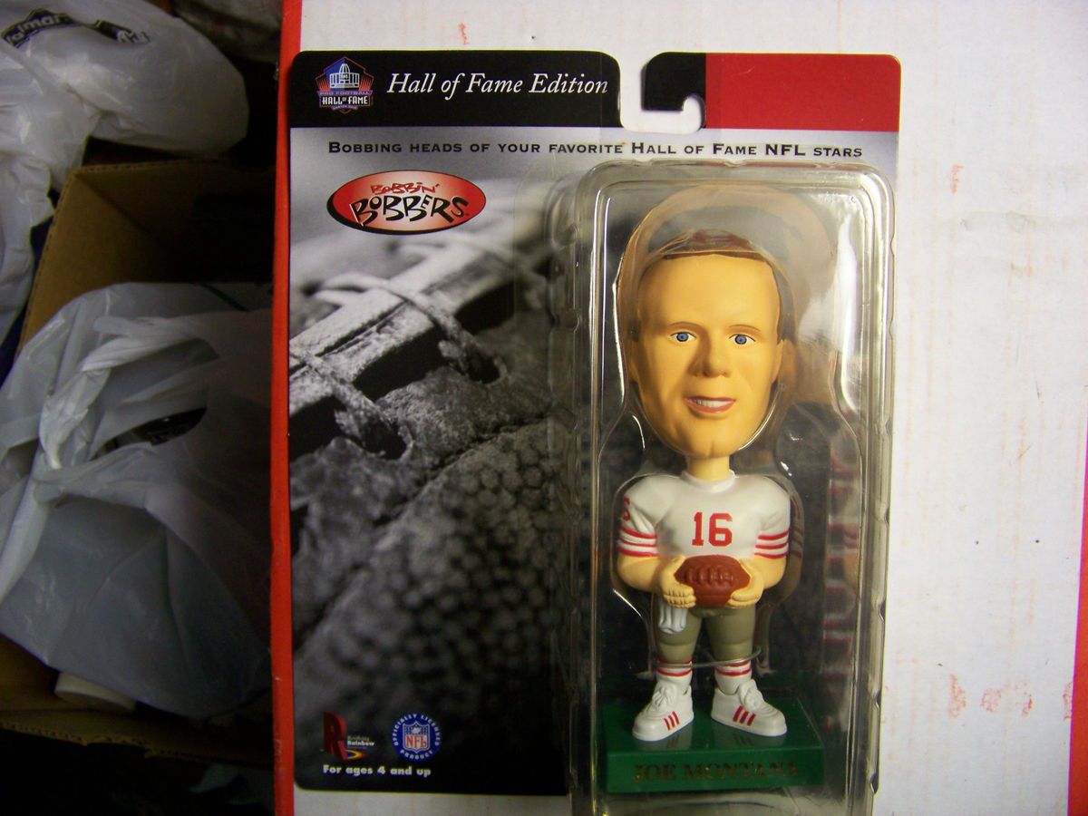 Hall of Fame Edition Joe Montana Bobble Head in Original Packaging