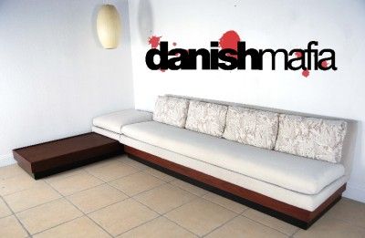 Mid Century Danish Modern Pearsall Sofa Couch Sectional