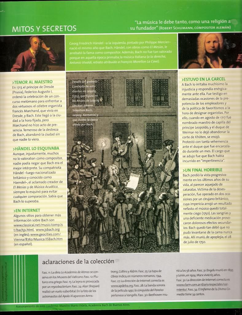 Johann Sebastian Bach Argentina Magazine Biography