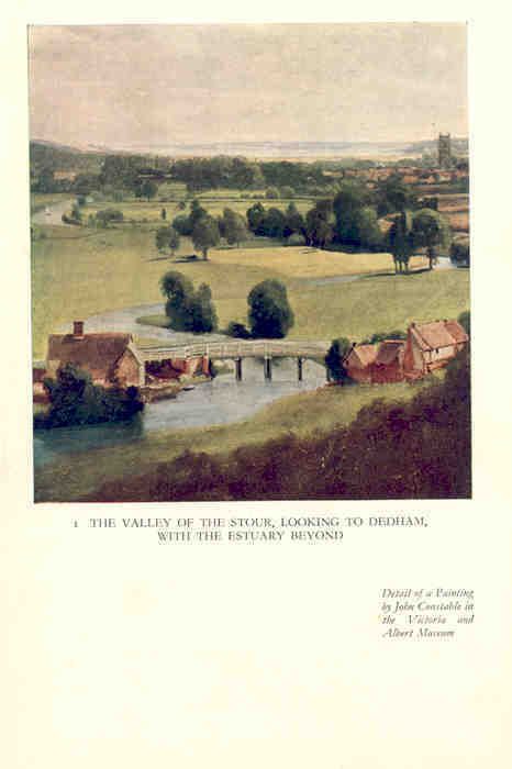 Essex Dedham Vintage Print 1939 John Constable Stour Valley