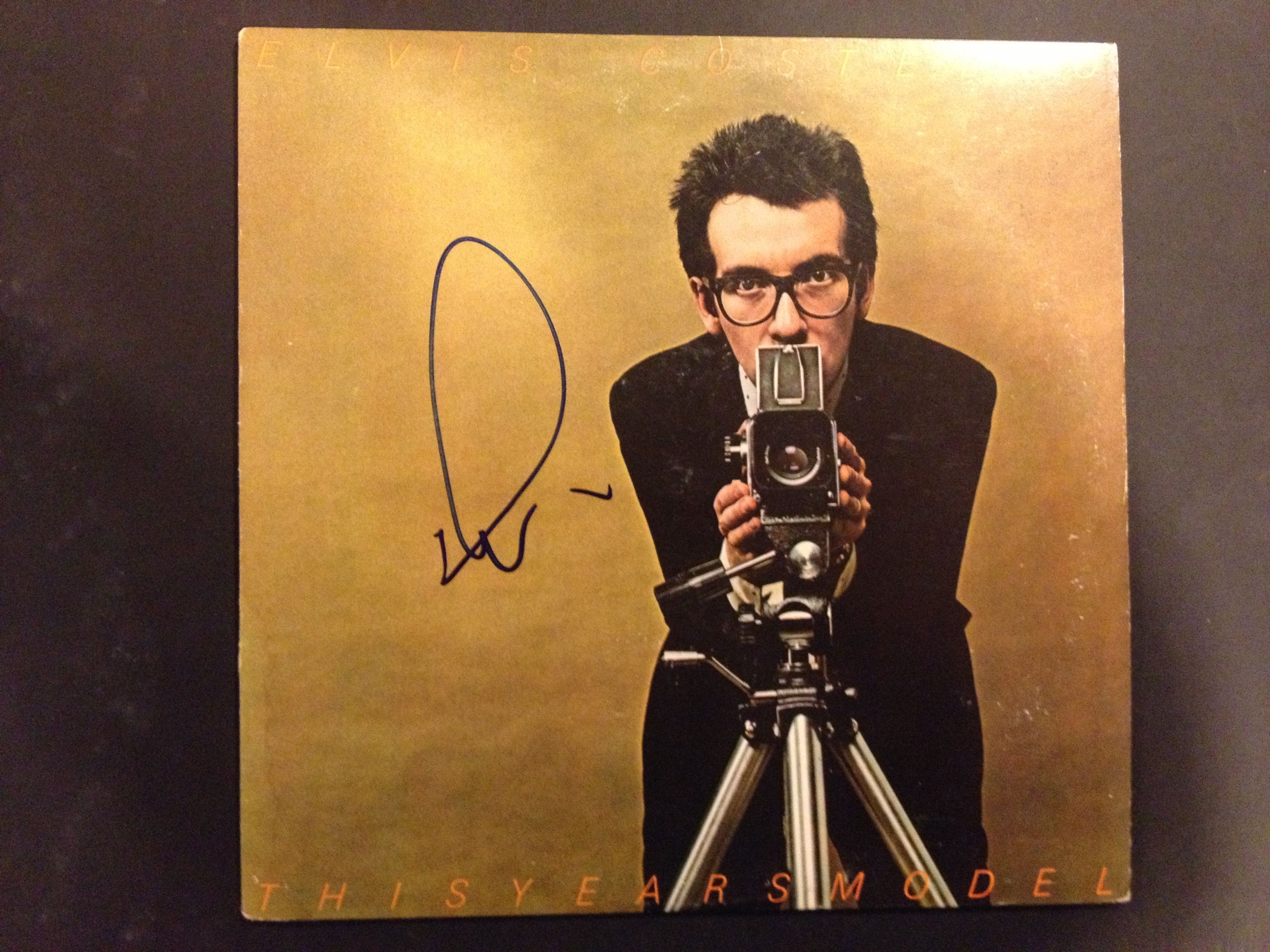 Elvis Costello This Years Model Signed Autograph LP Album  