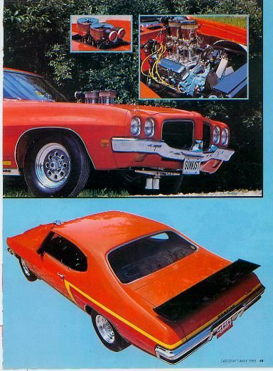 1971 PONTIAC GT 37 HARDTOP about 700 BUILT 389 V 8 ORIGINAL 1985 ARTICLE  