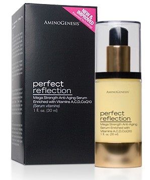 Aminogenesis︱New Improved︱Perfect Reflection︱Mega Strength Antiaging Serum︱1oz  