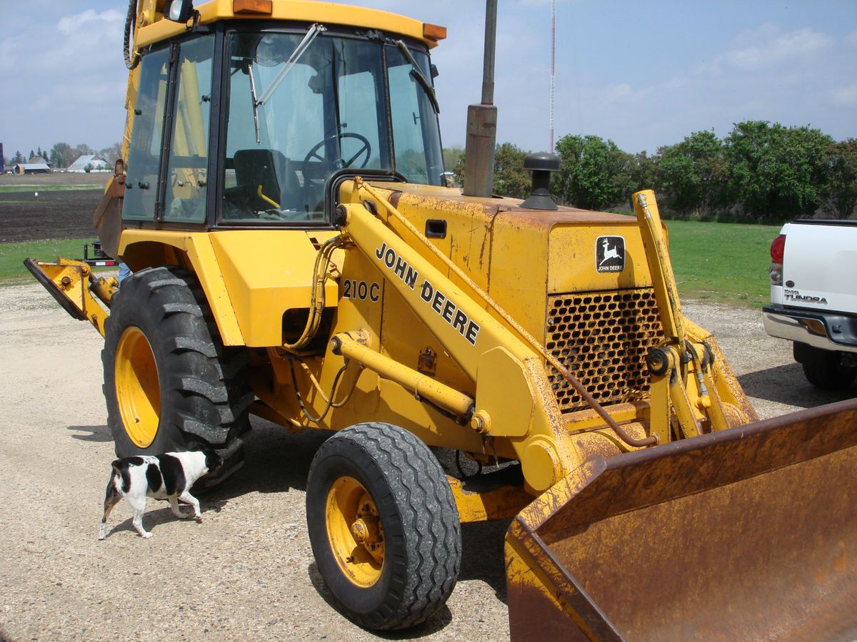 John Deere 210C Extendahoe Back Hoe Loader Tractor  