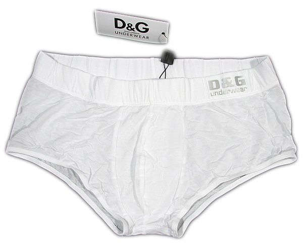 Dolce Gabbana "Active Body" Mens Logo Mini Boxer Modal D G White Silber  