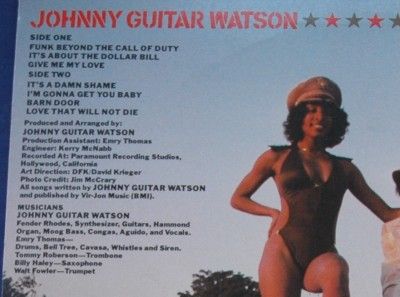 RARE LP Johnny Guitar Watson Funk Beyond The Call of Duty 1977  