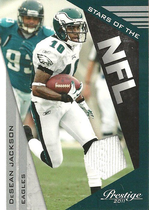 2011 Prestige Stars of The NFL DeSean Jackson Jersey 150 Eagles Relic  