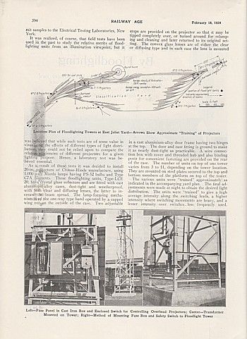 1928 Article EJ E Railway East Joliet IL Kirk Yards  