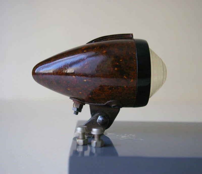 50's Bullet Head Light Bakelite Lighting Jos Luxor Lefol French Porteur  