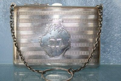 An Amazing Antique Solid Silver Large Purse HM Chester 1909 113 4G  