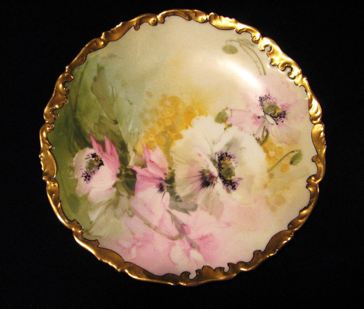 Limoges Tressemann & Vogt Depose JULIUS H. BAUER STUDIO PINK & WHITE