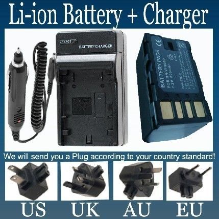 Battery Charger for JVC Everio GZ MS120BU GZ MS120BUB GZ MS120BUC