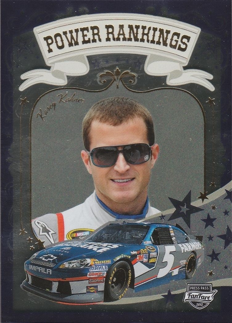 Kasey Kahne 2012 Press Pass Fanfare Power Rankings Insert 8